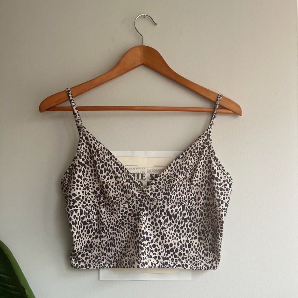 Leopard Print Cropped Tank
